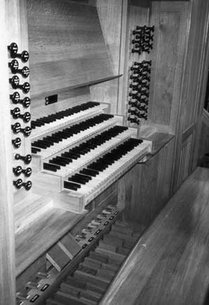 Speeltafel Grenzing-orgel in de kathedraal