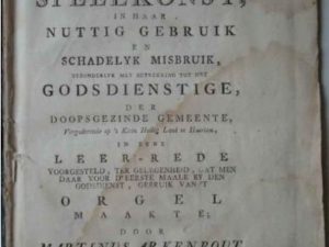 Gemeentezang, voorzangers en organisten bij de doopsgezinden sinds de achttiende eeuw