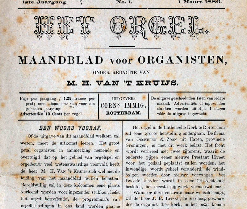 Digitaal zoeken naar organologische gegevens