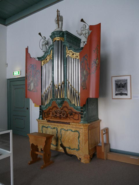 Het orgel uit Gapinge in het Nationaal Orgelmuseum te Elburg