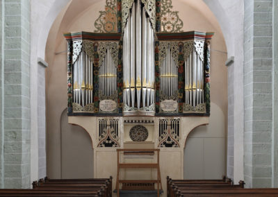The 15th-century organ in the Andreaskirche in Ostönnen (Germany)