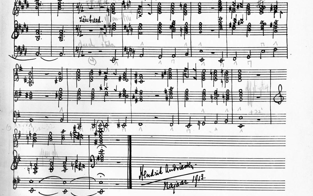 De Sonate ‘Da pacem, Domine’ van Hendrik Andriessen