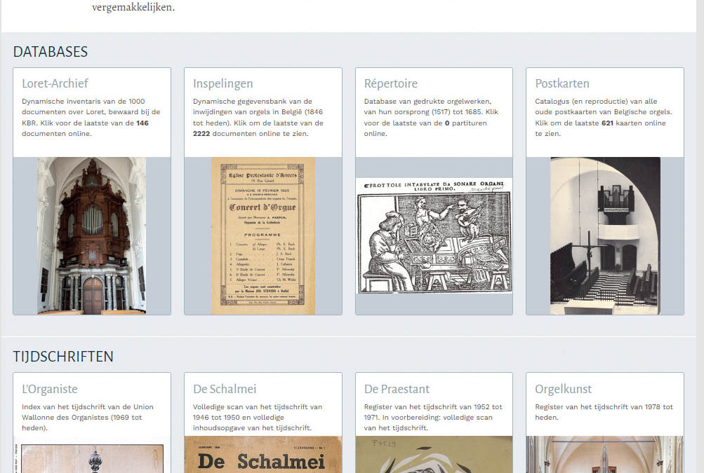 Orgelwebsites uit België