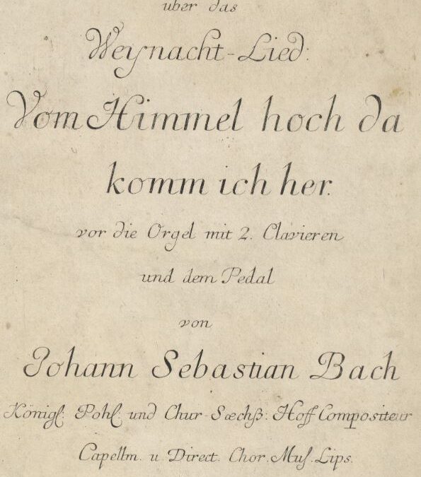 “… ein Meisterwerk höchsten Ranges”. Einige canonische Veraenderungen über das Weyhnacht-Lied: Vom Himmel hoch da komm ich her. Deel 1: Structuur van het kerstlied en van de compositie